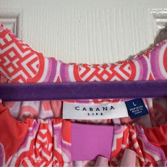 Cabana Life Amelia Island Sleeveless Shift Dress, Size Large - Picture 3 of 9